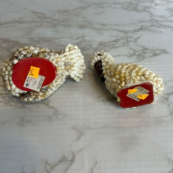 Vtg bird of shells sea shell folk art decor - Picture 8 of 8